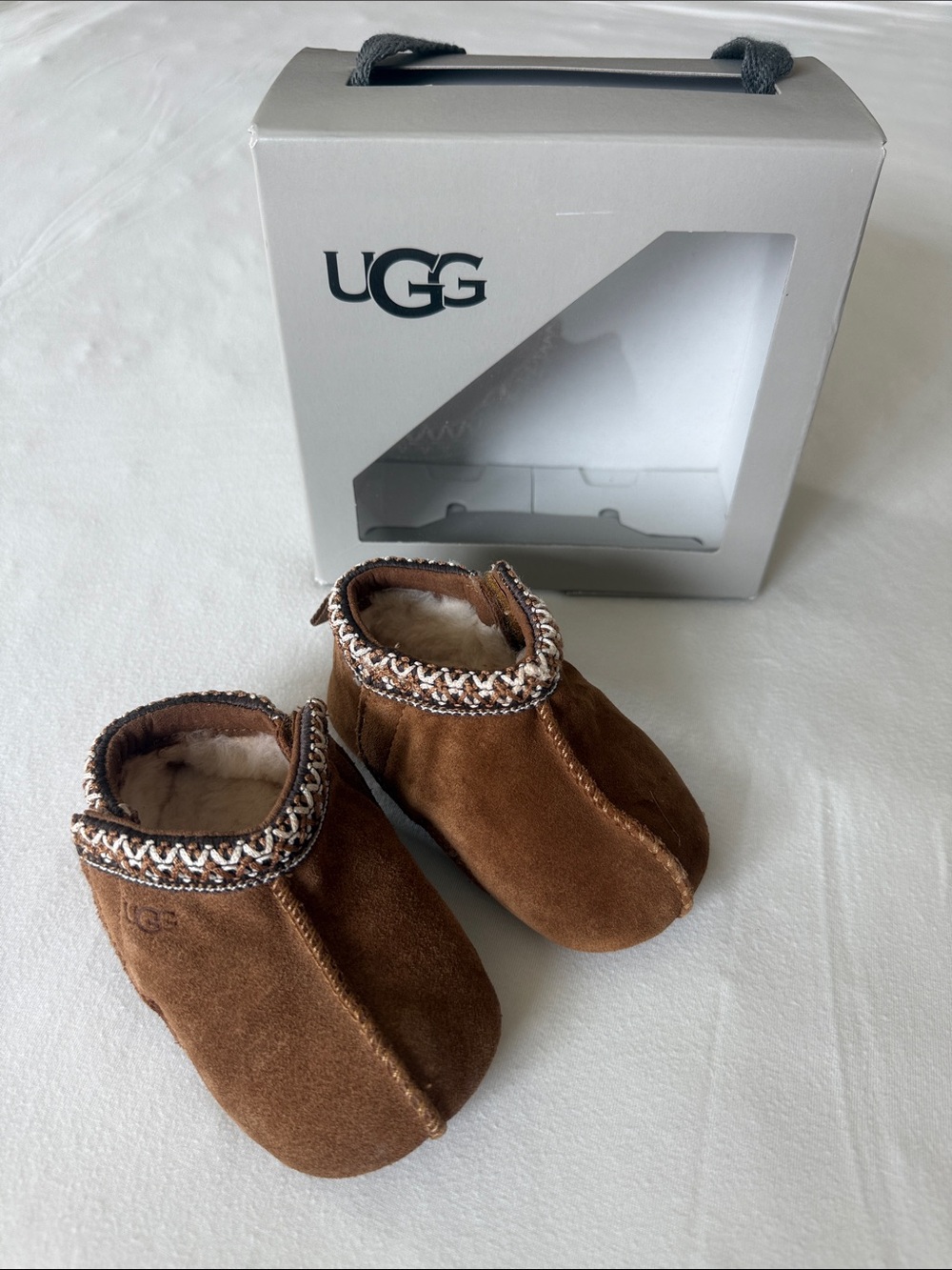 UGG Kids (Baby) Tasman Chestnut Slippers Size 02/03